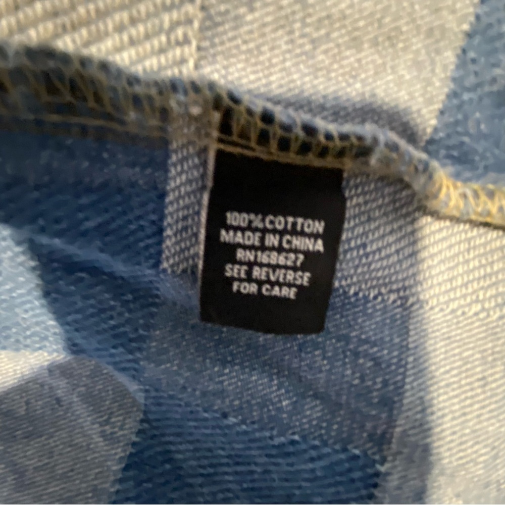 ALEXIS TAYLOR New Patchwork Denim Jean Jacket Pockets Cotton Streetwear Medium - Picture 15 of 15